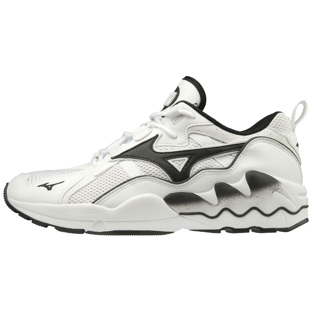 Tenis Mizuno WAVE RIDER 1 Para Hombre Blancos/Negros 4851367-BY